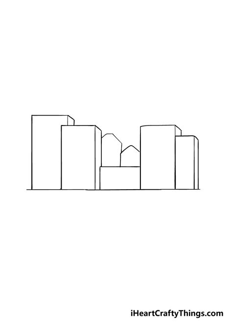 How to Draw A City – A Step by Step Guide | City drawing, Drawings ...