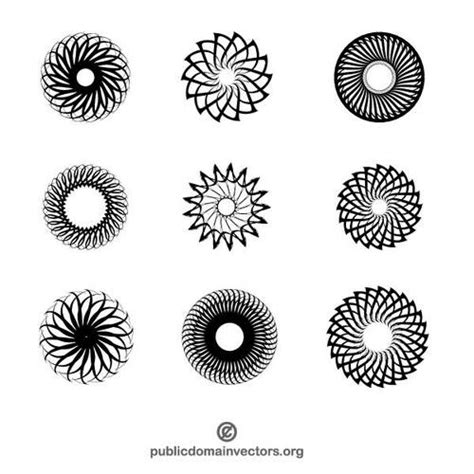 Geometric shapes vector pack 2 | Public domain vectors