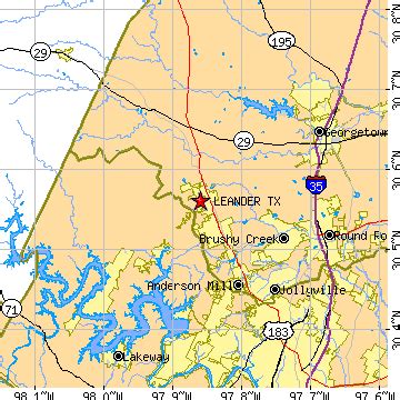 Leander, Texas (TX) ~ population data, races, housing & economy