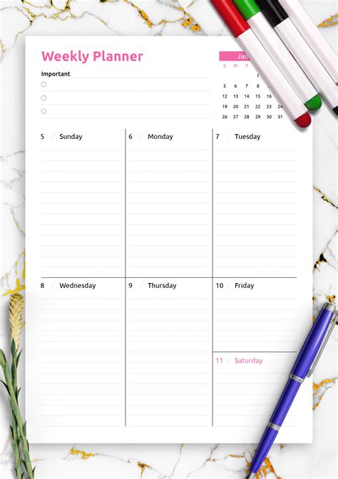 7 Habits Weekly Planner Pdf | Calendar Printables Free Templates