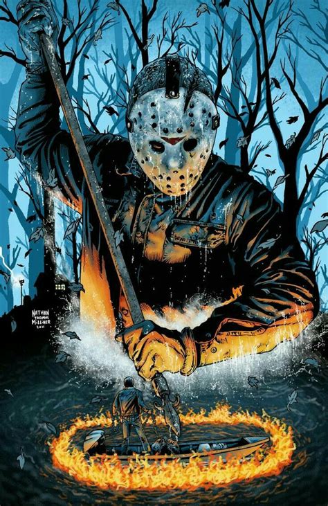 Jason Voorhees art from the FRIDAY THE 13TH series of films. | Horror ...