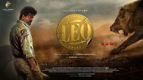 Unofficial #leo Thalapathy Vijay x Leo Lion Fanmade Poster 2023 Design ...