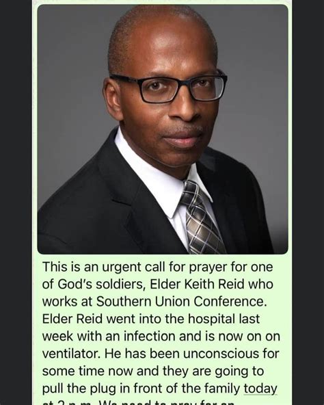 Prayers Requested for Keith Reid's Family From Southern Union ...