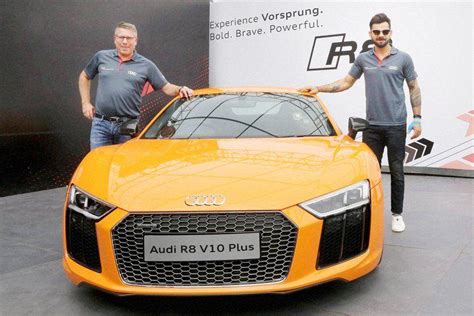 Virat Kohli launches Audi R8 V10 Plus Photos