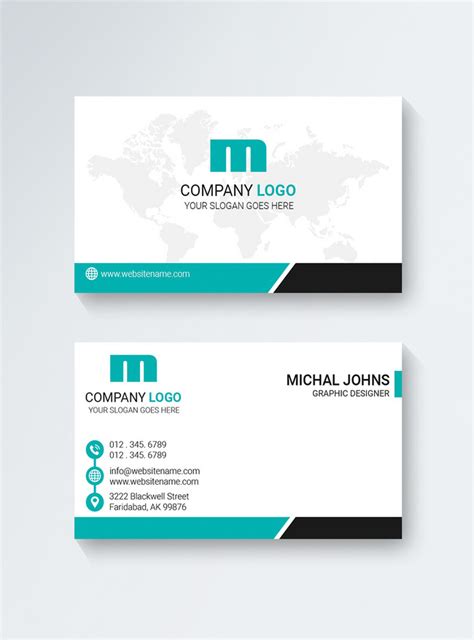 Modern creative business card template image_picture free download ...