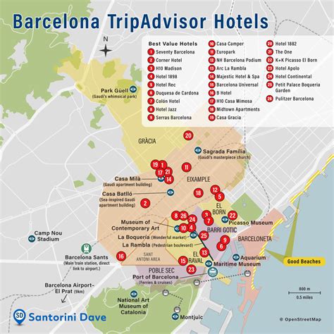 BARCELONA HOTEL MAP