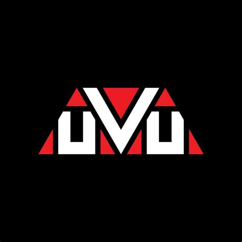 UVU triangle letter logo design with triangle shape. UVU triangle logo ...