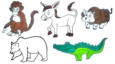 Drawings Of Animals Step By Step