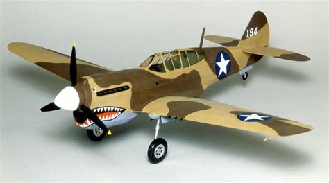 Guillow's Curtiss P-40 Warhawk Balsa Wood Model Airplane Kit GUI-405LC ...