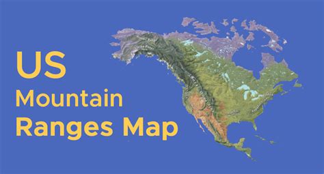 Us Map With Mountains Ranges - Ricky Christal