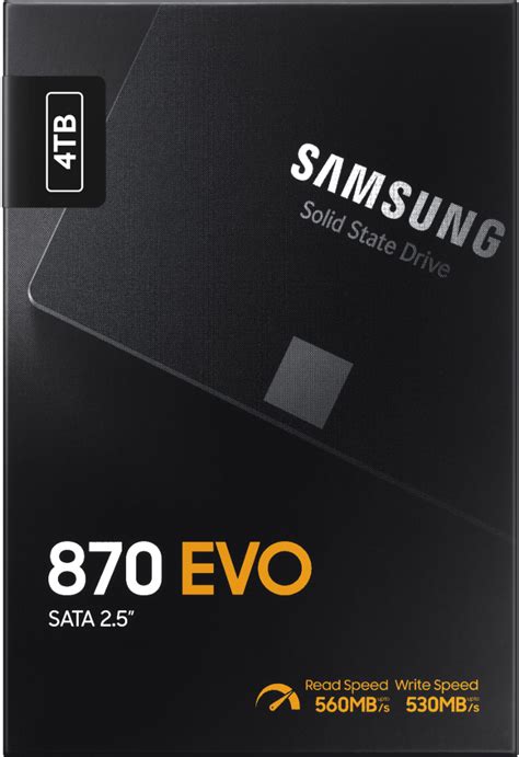 Samsung 870 EVO 4TB Internal SSD SATA MZ-77E4T0B/AM - Best Buy