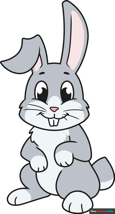 How to Draw Cartoon Bunny - Really Easy Drawing Tutorial