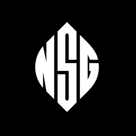 NSG circle letter logo design with circle and ellipse shape. NSG ...