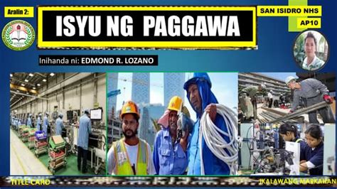 ISYU NG PAGGAWA | PPT