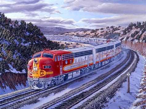 American Railway Paintings by artist Marc Desobeau