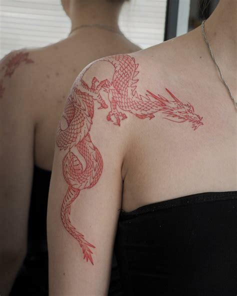 11+ Women's Feminine Dragon Tattoo Ideas That Will Blow Your Mind!