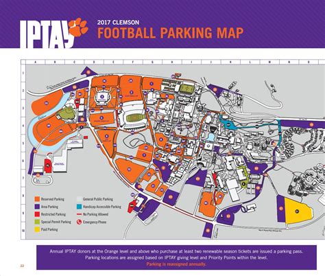 Clemson Football Parking Map – Map Of The World