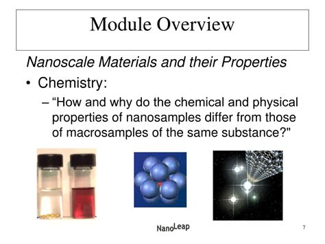 PPT - NanoLeap: Nanoscale Materials and Their Properties PowerPoint ...