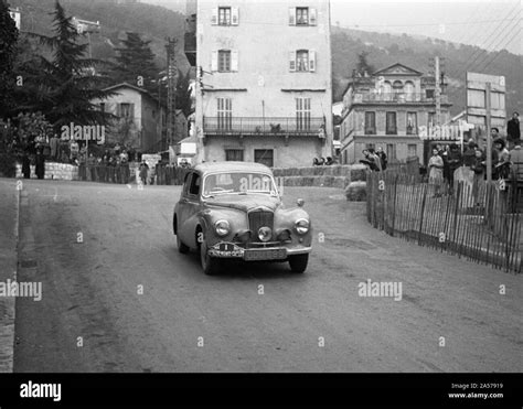 Sunbeam Talbot 90, Stirling Moss, 1954 Monte Carlo rally Stock Photo ...