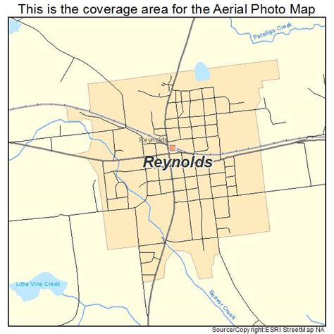 Aerial Photography Map of Reynolds, GA Georgia