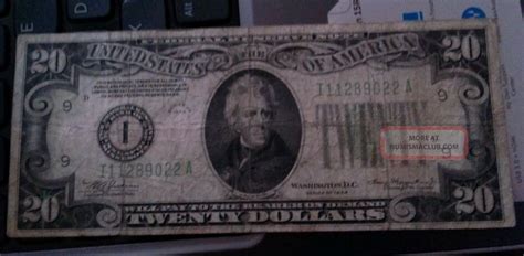 20 Dollar Bill 1934