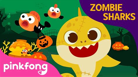 Halloween Zombie Shark | Baby Shark Halloween | Halloween Song ...