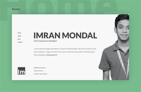 Personal Website Design :: Behance