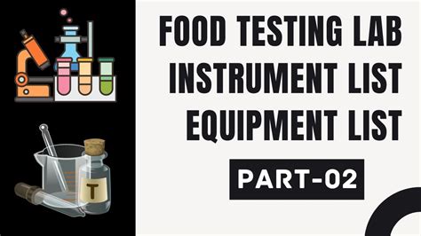 Laboratory Instrument List (Equipment List)_Analytical or Chemical Food ...