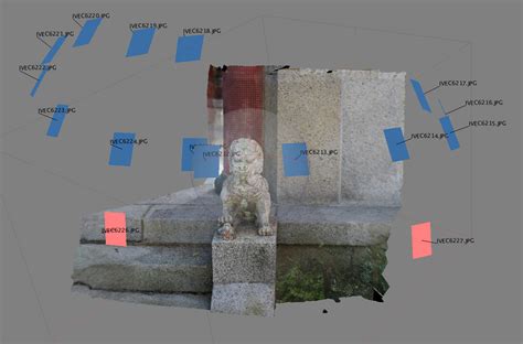 Guiding notes for photographing for 3D reconstruction