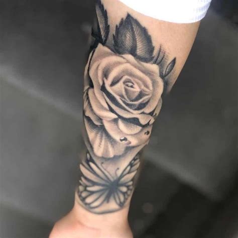 Top 81 Best Black and Gray Rose Tattoo Ideas – [2020 Inspiration Guide ...