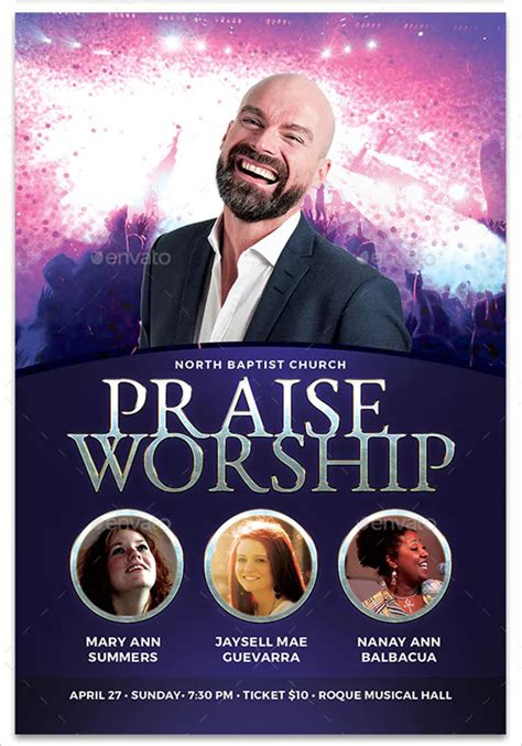 Worship Flyer Templates | Free & Premium Photoshop | Vector | PDF | EPS ...