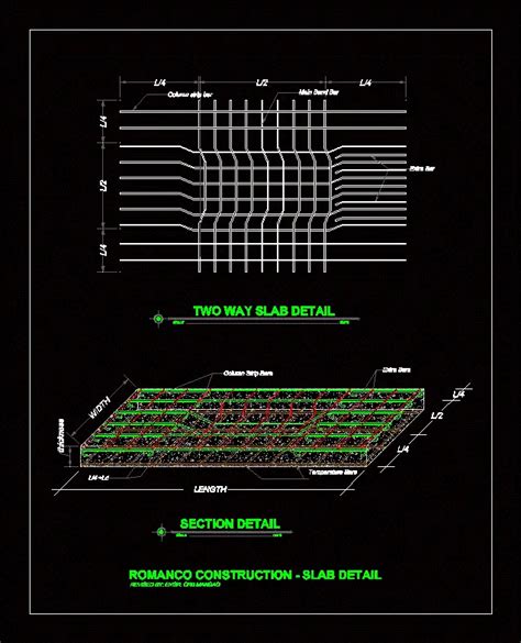 Detail Of The Slab In DWG (103.54 KB) | CAD library