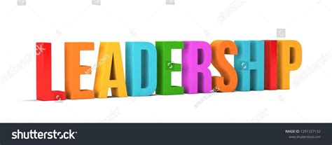 Leadership word. 3D Render illustration in white background #leadership ...