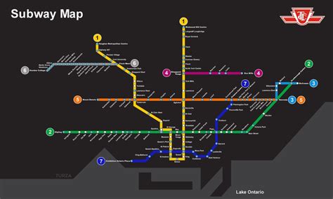 My map of the TTC Subway based on current potential expansion plans : TTC