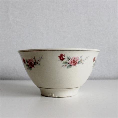 Kitchen Large Ceramic Mixing Bowl, Antique Mixing Bowl, Vintage Flower ...