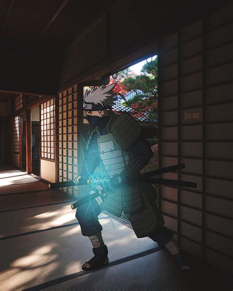 Samurai Kakashi, anime, bokunoheroacademia, boruto, demonslayer, hatake ...