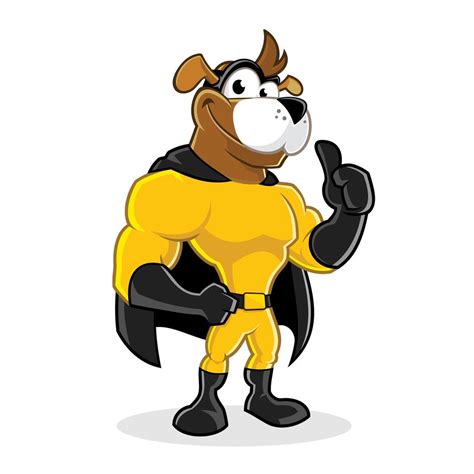 Super dog cartoon character 639539 Vector Art at Vecteezy