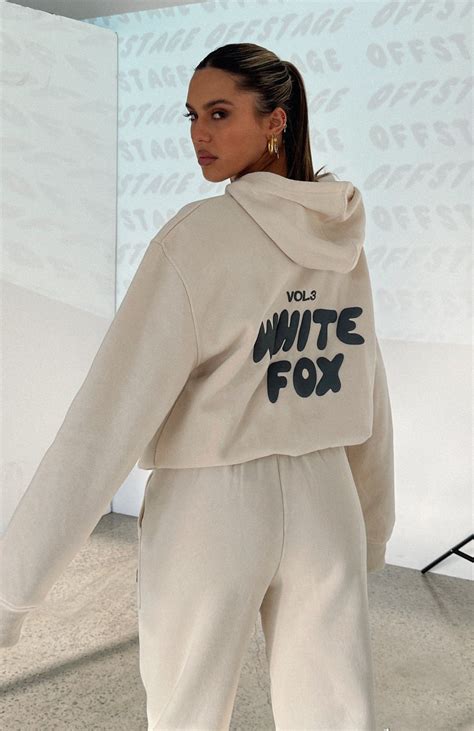 Offstage Hoodie Pebble | Fox hoodie, White fox, Hoodies