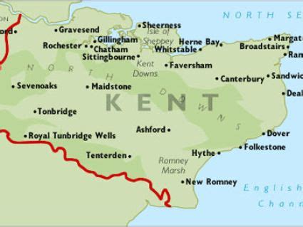 Map of Kent, England - Explore the Attractions