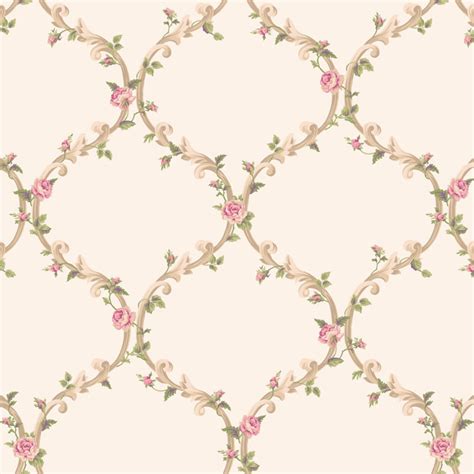 Manhattan Comfort Sebastian Elegant Rose Trellis Wallpaper - Walmart ...