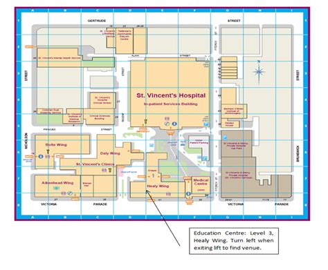 St. Vincent Hospital Campus Map