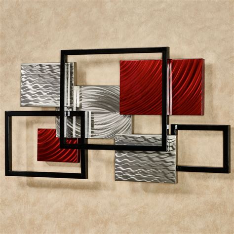 Framed Array Indoor Outdoor Abstract Metal Wall Sculpture