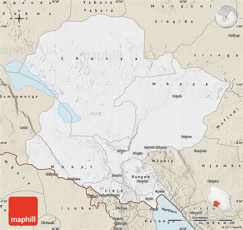 Classic Style Map of Mbeya