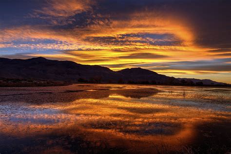 Sunrise on the Pond - Beautiful morning East of Bishop California ...