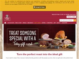 Toby Carvery Restaurant | Gift Card Balance Check | Balance Enquiry ...