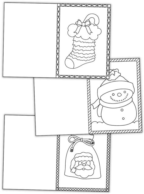 3 Cute FREE Printable Holiday Cards to Color (for Kids & Adults) - The ...