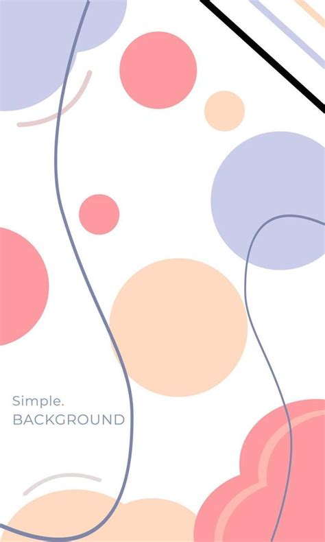 Vector of circle creative backgrounds in simple trendy style for sociel ...