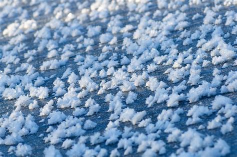 Frozen Ice Crystals on a Lake Stock Image - Image of freeze, flake ...