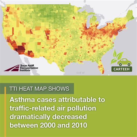 TTI Creates New Heat Map Showing Relationship between Traffic-Related ...