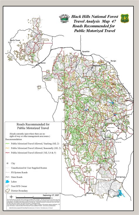 Black Hills National Forest Tourist Map - Custer SD • mappery